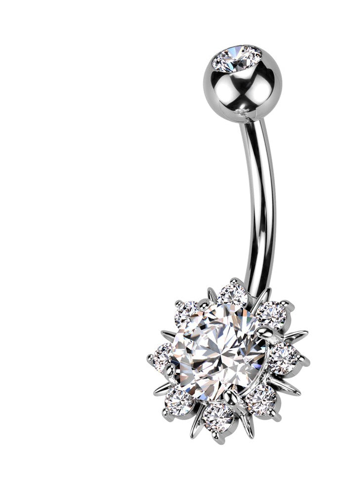 Sunburst Gem Belly Ring