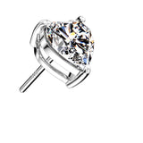 Diamond Stone Heart 14k