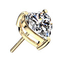 Diamond Stone Heart 14k