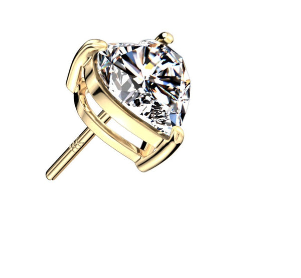 Diamond Stone Heart 14k