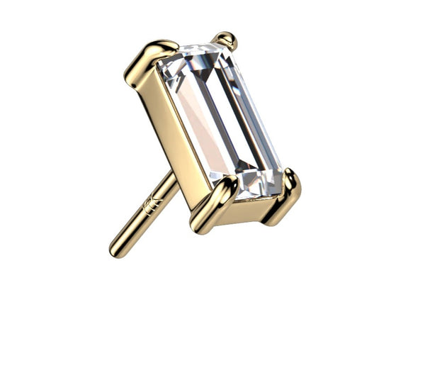 Diamond baguette 14k