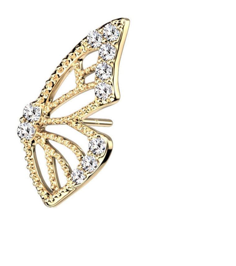 Diamond Butterfly Wing 14K