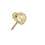 Scalloped Heart 14k
