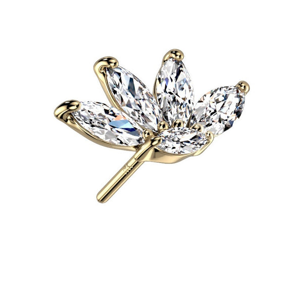 Diamond Lotus 14k