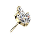 Diamond Leaf 14k