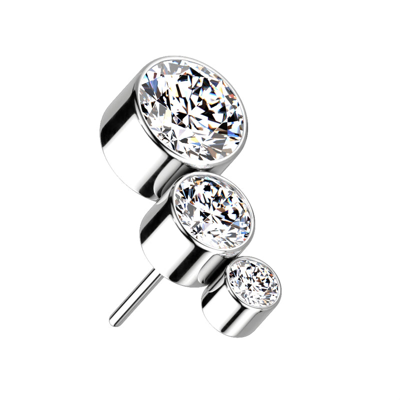 Stacked Diamond Stud