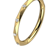studded hoop
