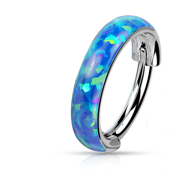 Opal Blue Hoop