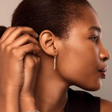 Long diamond earring